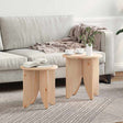 Vidaxl salontafel 2 st naturel 41,5 x 41,5 x 44 cm