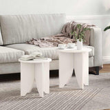 Vidaxl salontafel 2 st wit 41,5 x 41,5 x 44 cm