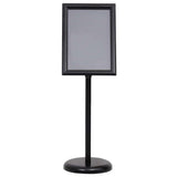 Vidaxl posterstandaards 2 pcs zwart 32.7 x 24 x 108 cm aluminium