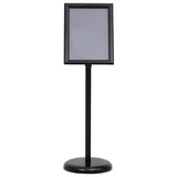 Vidaxl posterstandaards 2 pcs zwart 32.7 x 24 x 108 cm aluminium