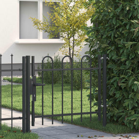 Vidaxl hekpoort boxtel 103 x 124,5 cm gepoedercoat staal grijs