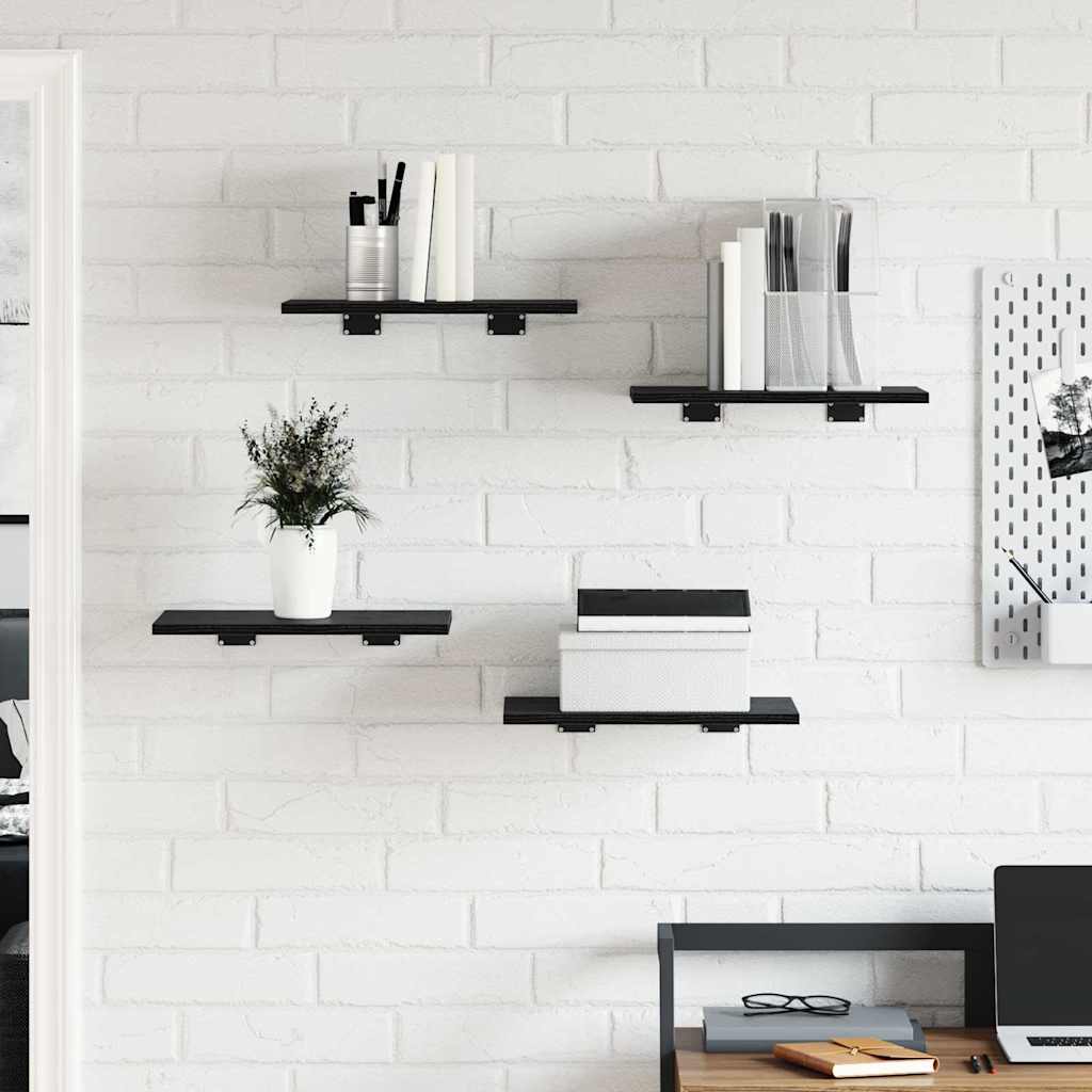 Vidaxl boekenplank bord 3-laags 4 st 40 x 30 x 1,5 cm bewerkt hout