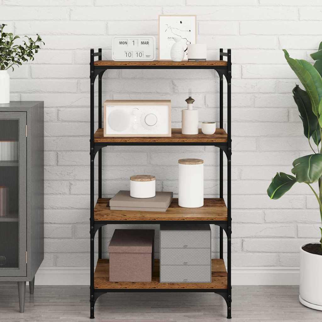 Vidaxl boekenplank bord 3-laags 4 st 60 x 40 x 1,5 cm bewerkt hout