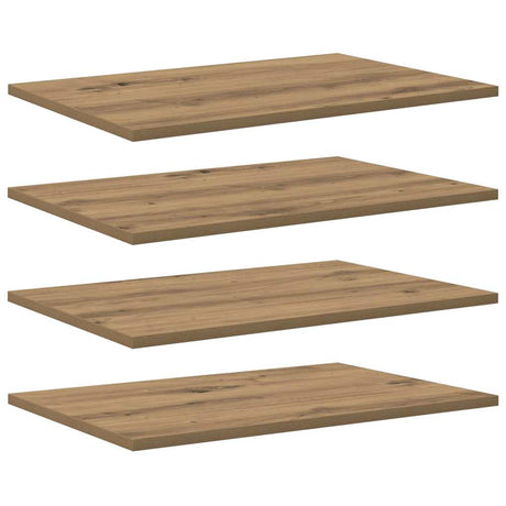 Vidaxl boekenplank bord 3-laags 4 st 60 x 40 x 1,5 cm bewerkt hout