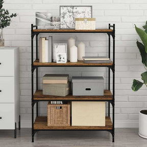 Vidaxl boekenplank bord 3-laags 4 st 80 x 40 x 1,5 cm bewerkt hout