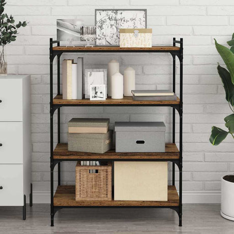 Vidaxl boekenplank bord 3-laags 4 st 80 x 40 x 1,5 cm bewerkt hout
