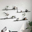 Vidaxl boekenplank bord 3-laags 4 st 100 x 10 x 1,5 cm bewerkt hout