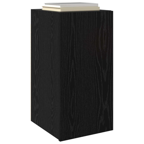 Vidaxl wand tv kast 30,5 x 30 x 60 cm zwart eiken bewerkt hout