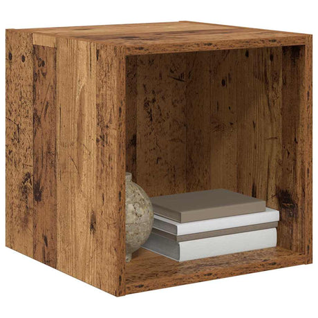 Vidaxl wandkast 2 st oudhout 37 x 37 x 37 cm bewerkt hout