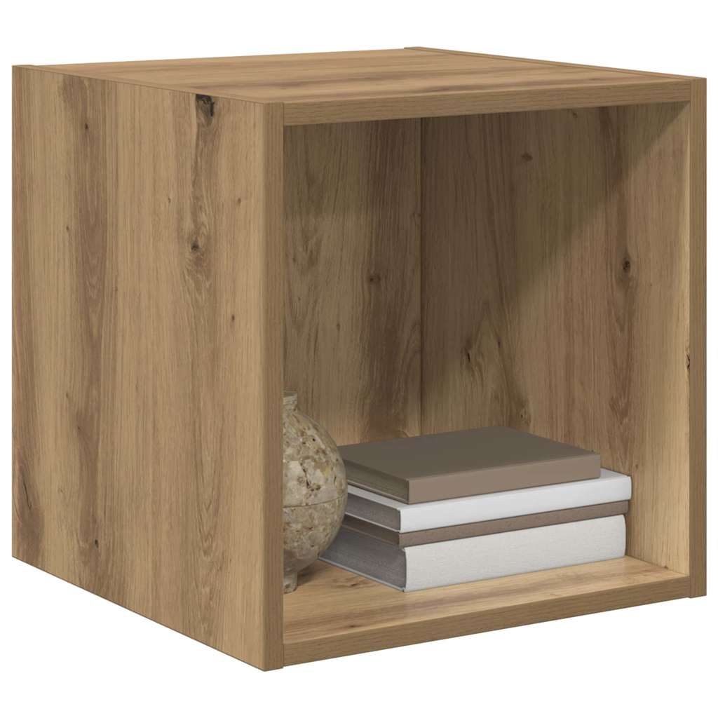 Vidaxl wandkast 2 st artisan eiken 37 x 37 x 37 cm bewerkt hout