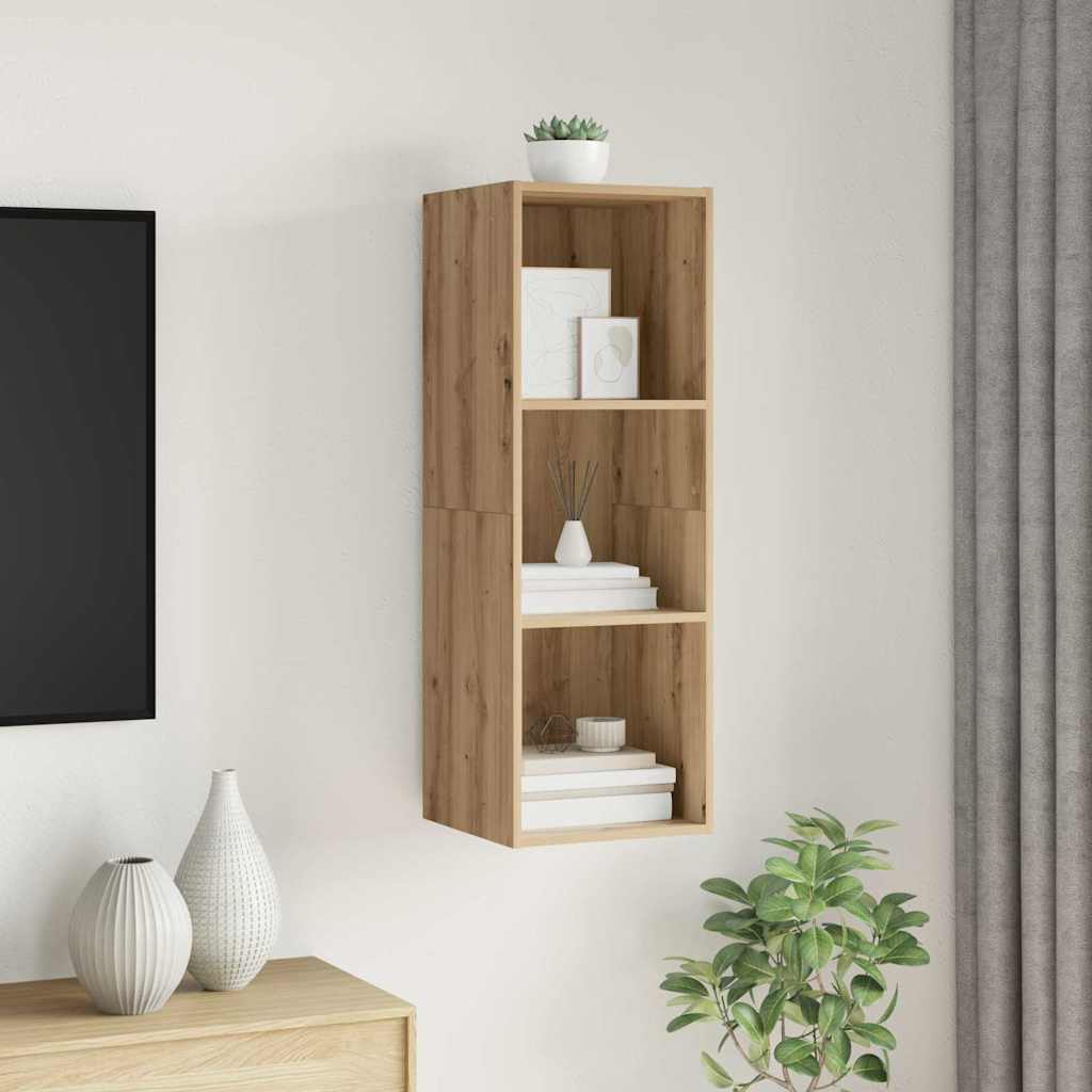Vidaxl tv-meubelset 37 x 37 x 107 cm artisan eiken bewerkt hout