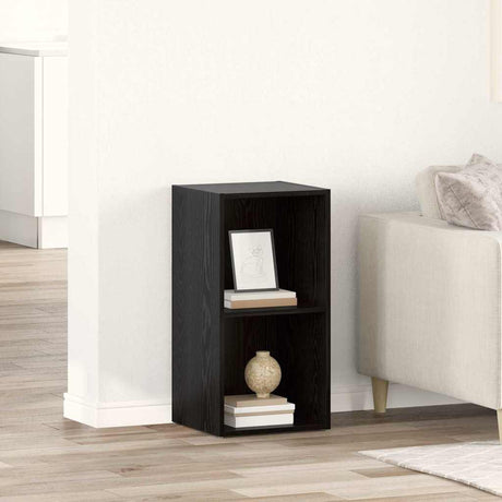 Vidaxl tv-meubelset 72 x 35 x 37 cm zwart bewerkt hout