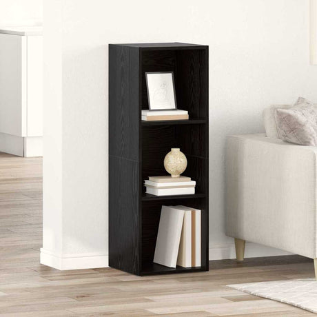 Vidaxl tv-meubelset 72 x 35 x 37 cm zwart bewerkt hout