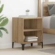 Vidaxl nachtkastje artisan eiken 40 x 30 x 50 cm bewerkt hout