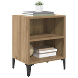 Vidaxl nachtkastje artisan eiken 40 x 30 x 50 cm bewerkt hout