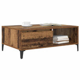 Vidaxl salontafel oud hout 90 x 60 x 35 cm bewerkt hout