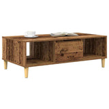 Vidaxl salontafel oudhout 102 x 55 x 35 cm bewerkt hout