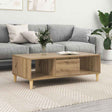 Vidaxl salontafel artisan eiken 102 x 55 x 35 cm bewerkt hout