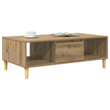Vidaxl salontafel artisan eiken 102 x 55 x 35 cm bewerkt hout