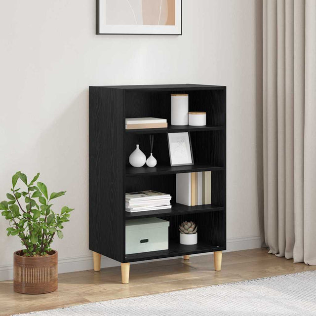 Vidaxl dressoir zwart eiken 57 x 35 x 89.5 cm bewerkt hout