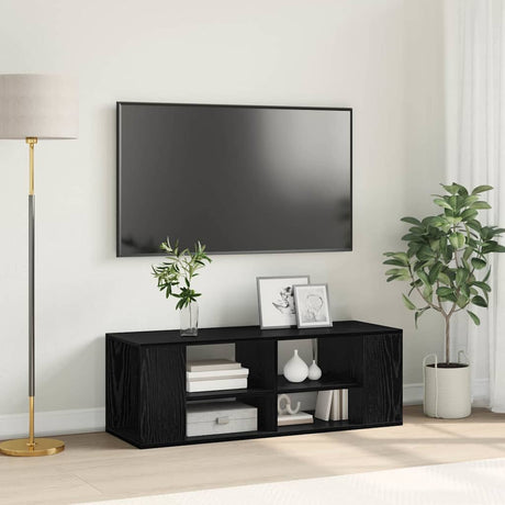 Vidaxl tv-meubelset 102 x 35 x 35 cm zwart eiken bewerkt hout