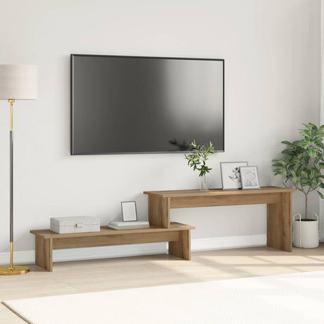 Vidaxl tv-meubelset 180,5 x 30 x 43 cm artisan eiken bewerkt hout