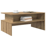 Vidaxl salontafel artisan eiken 90 x 55 x 42,5 cm bewerkt hout