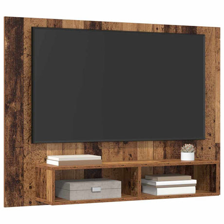 Vidaxl tv-meubelset 120 x 23,5 x 90 cm oud hout bewerkt hout