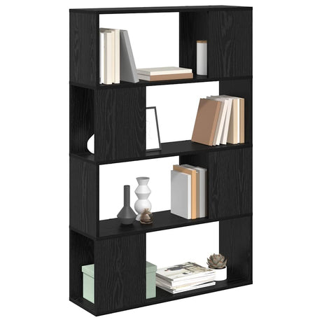 Vidaxl tv-meubelset 80 x 24 x 125 cm zwart bewerkt hout