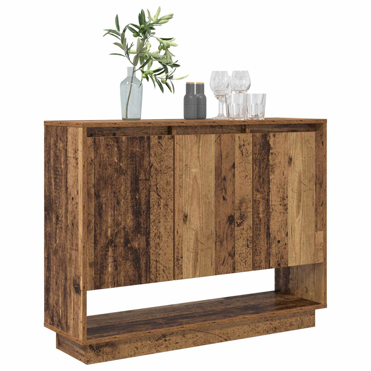 Vidaxl dressoir oudhout 97 x 29 x 75 cm bewerkt hout