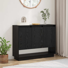 Vidaxl dressoir zwart eiken 97 x 29 x 75 cm bewerkt hout