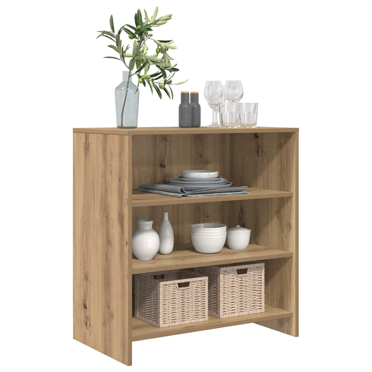 Vidaxl dressoir bruin 70 x 41 x 75 cm bewerkt hout