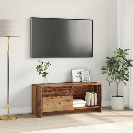 Vidaxl tv-meubelset 90 x 35 x 40 cm oud hout bewerkt hout