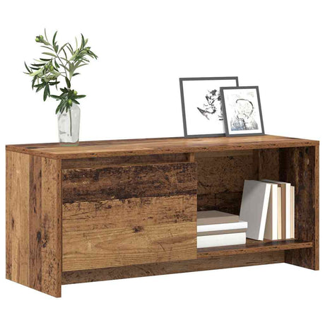 Vidaxl tv-meubelset 90 x 35 x 40 cm oud hout bewerkt hout