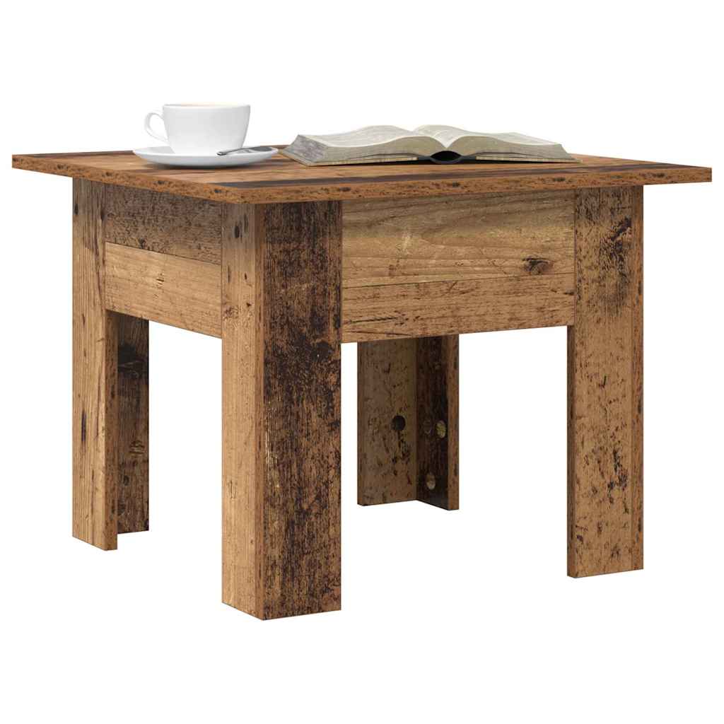 Vidaxl salontafel oudhout 55 x 55 x 42 cm bewerkt hout