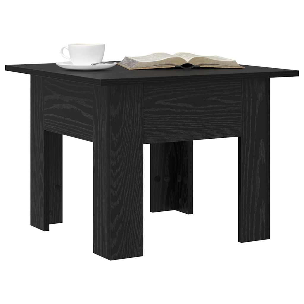 Vidaxl salontafel zwart eiken 55 x 55 x 42 cm bewerkt hout