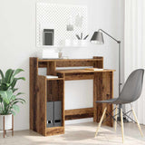 Vidaxl bureau oudhout 97 x 45 x 90 cm bewerkt hout