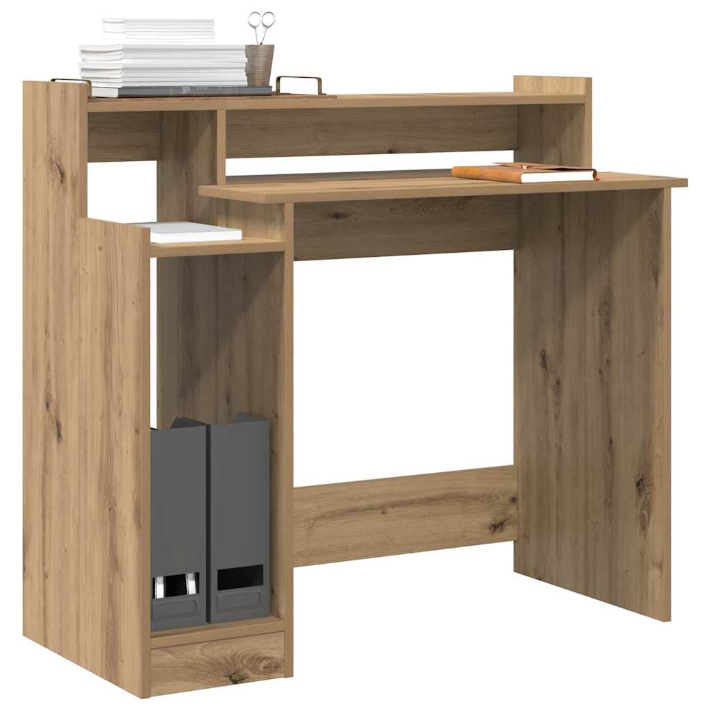 Vidaxl bureau artisan eiken 97 x 45 x 90 cm bewerkt hout