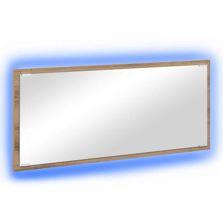 Vidaxl spiegel artisan eiken 90 x 8,5 x 37 cm bewerkt hout
