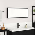 Vidaxl spiegel zwart eiken 90 x 8,5 x 37 cm bewerkt hout
