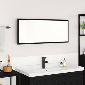 Vidaxl spiegel zwart eiken 90 x 8,5 x 37 cm bewerkt hout