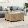 Vidaxl salontafel artisan eiken 75 x 75 x 38 cm bewerkt hout