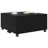 Vidaxl salontafel zwart eiken 75 x 75 x 38 cm bewerkt hout