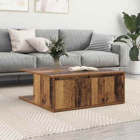 Vidaxl salontafel oud hout 80 x 80 x 31,5 cm bewerkt hout