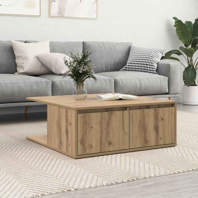 Vidaxl salontafel artisanaal eikenkleurig 80 x 80 x 31,5 cm