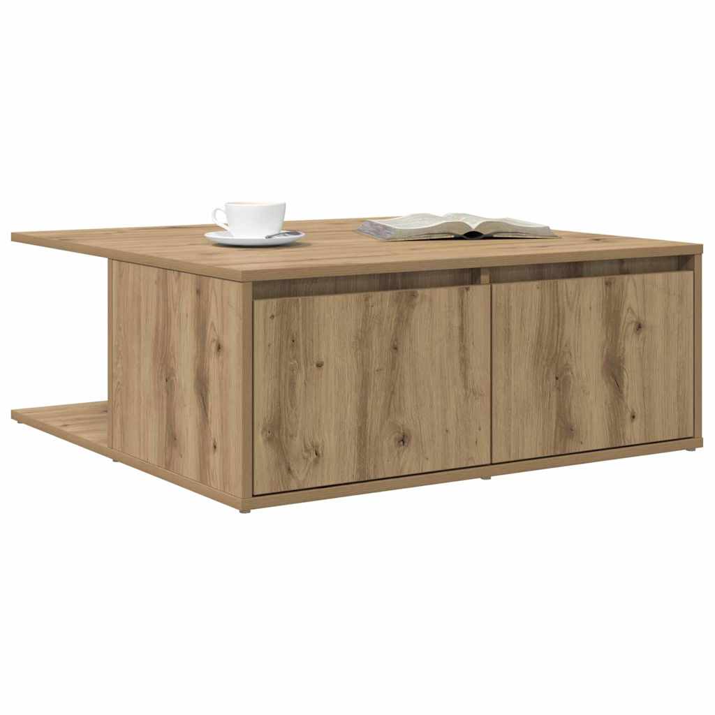 Vidaxl salontafel artisanaal eikenkleurig 80 x 80 x 31,5 cm