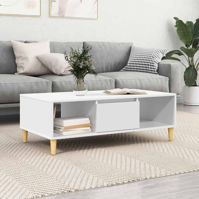 Vidaxl salontafel wit 102 x 55 x 35 cm bewerkt hout