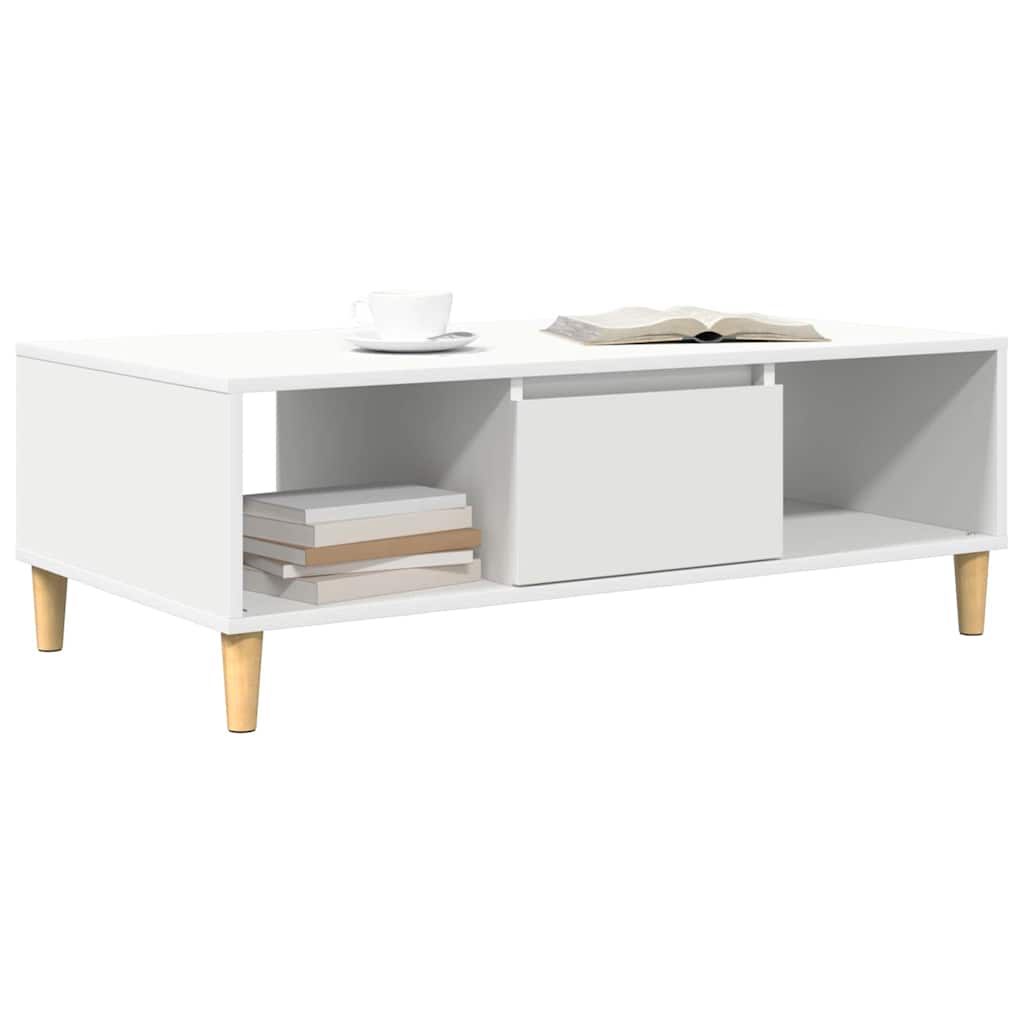 Vidaxl salontafel wit 102 x 55 x 35 cm bewerkt hout