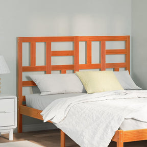 Vidaxl bed hoofdbord wasbruin 145,5 x 4 x 104 cm massief grenenhout