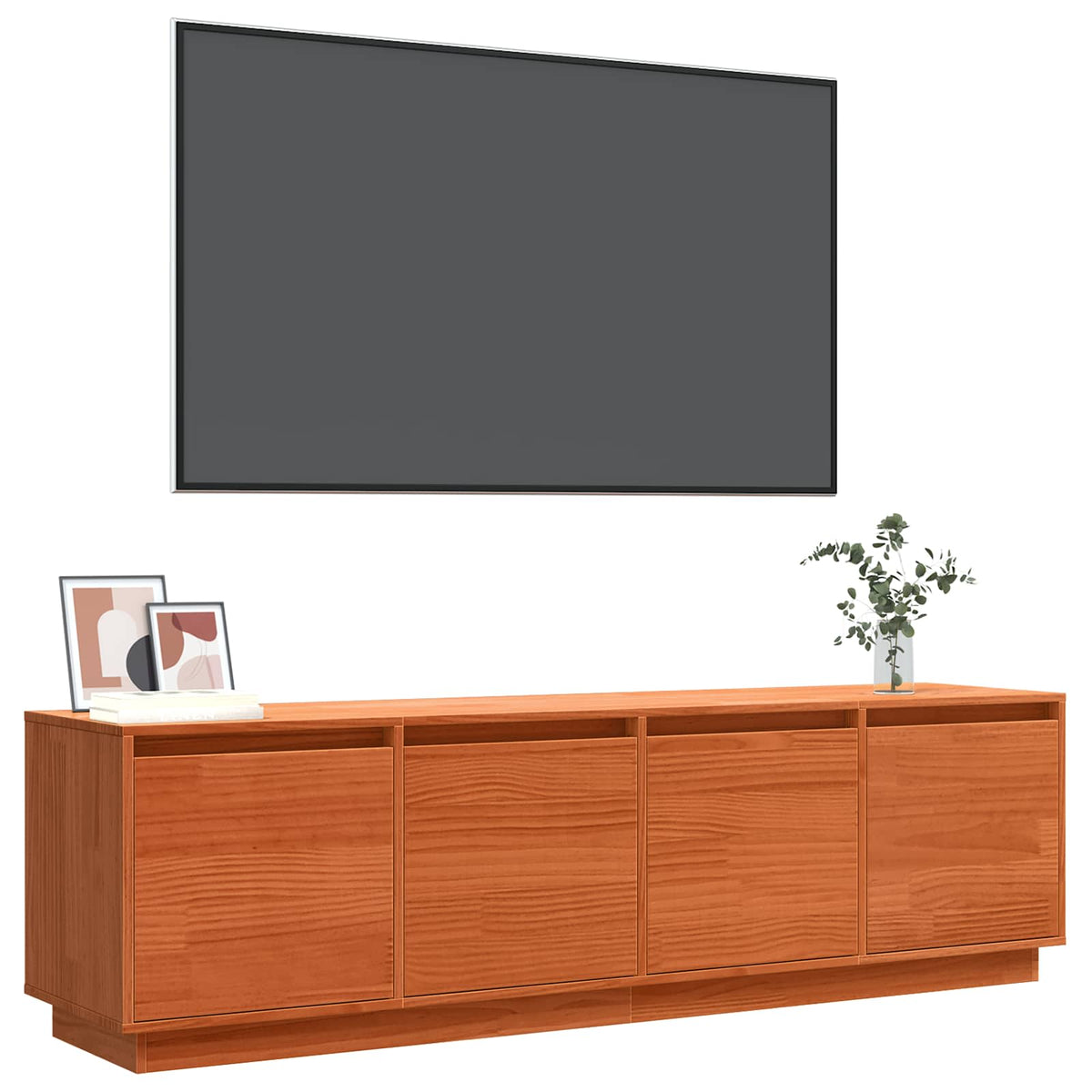Vidaxl tv-kast 156 x 37 x 45 cm bruin bewerkt hout